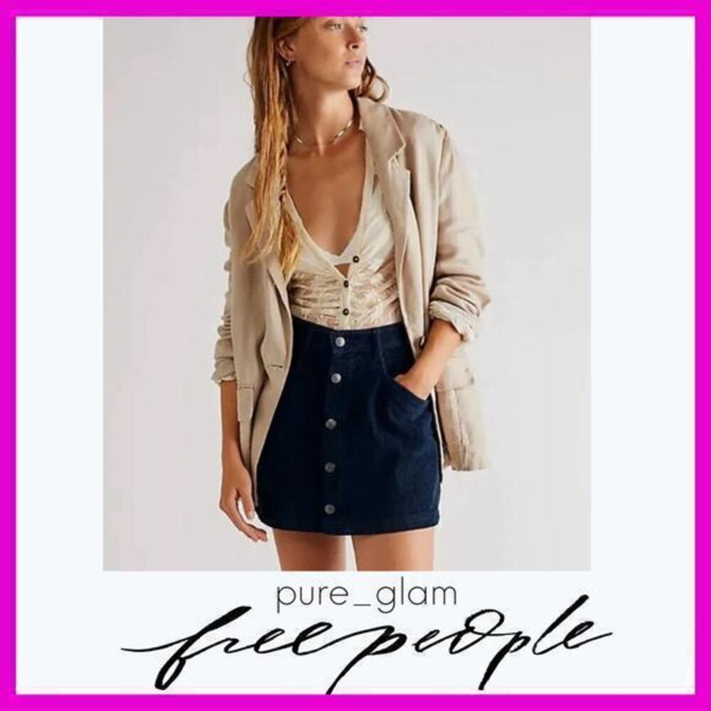Free People corduroy mini skirt  in cotton